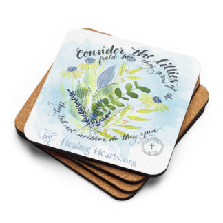 "Consider Lilies" coaster