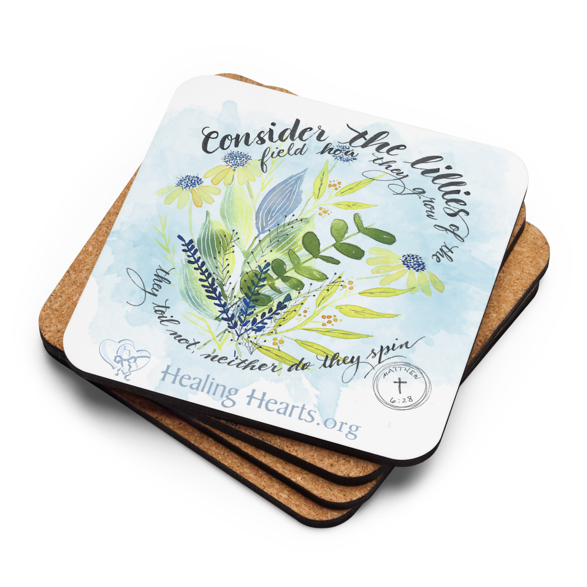 "Consider Lilies" coaster